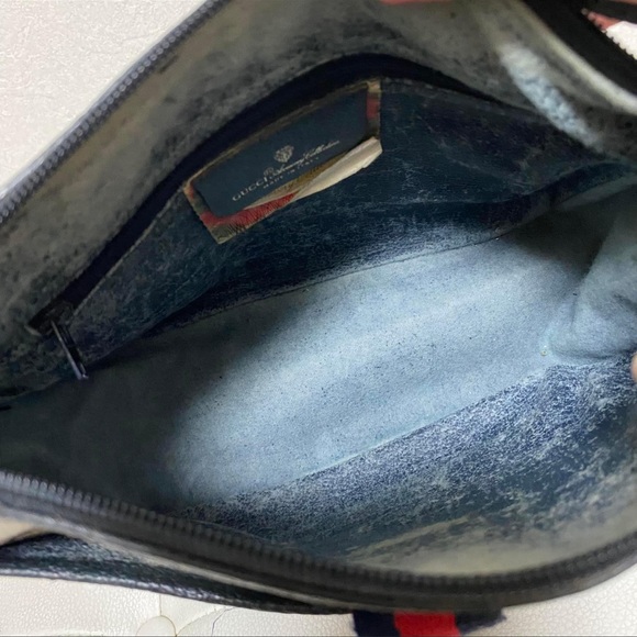 Gucci Ophidia GG Blue Coated Canvas Crossbody bag - Picture 8 of 10